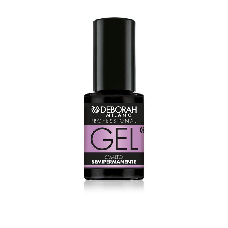 Deborah Milano Professional Semi-Permanent Nail Polish Number 08 Purple Plumping Effect Long Lasting for Intense and