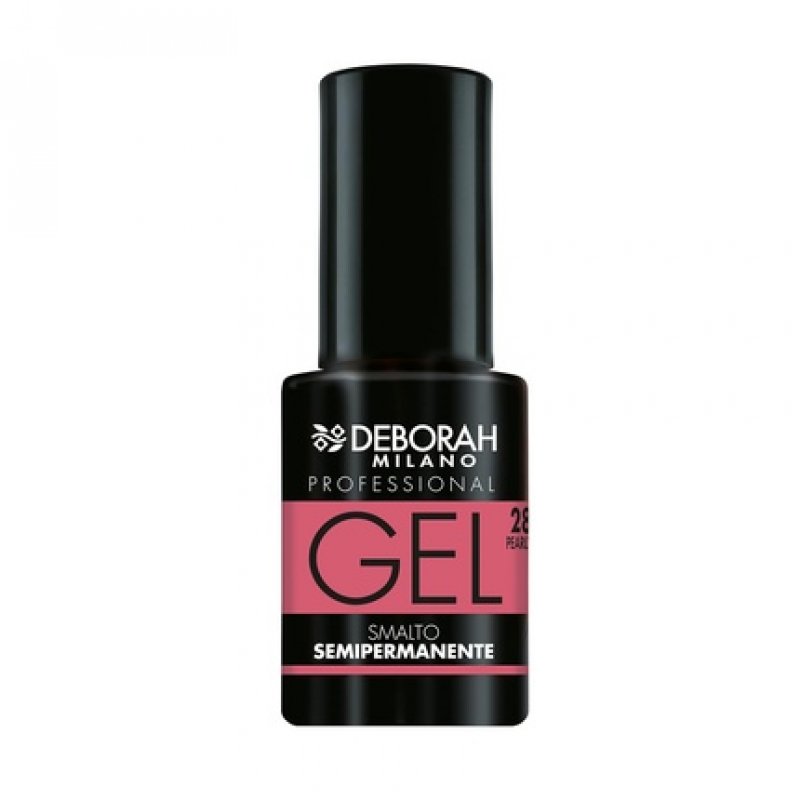Deborah Milano Professional Gel Nail Polish 28 Golden Rose Plumping Effect Long Lasting Intense and Shiny Nails 4.5ml