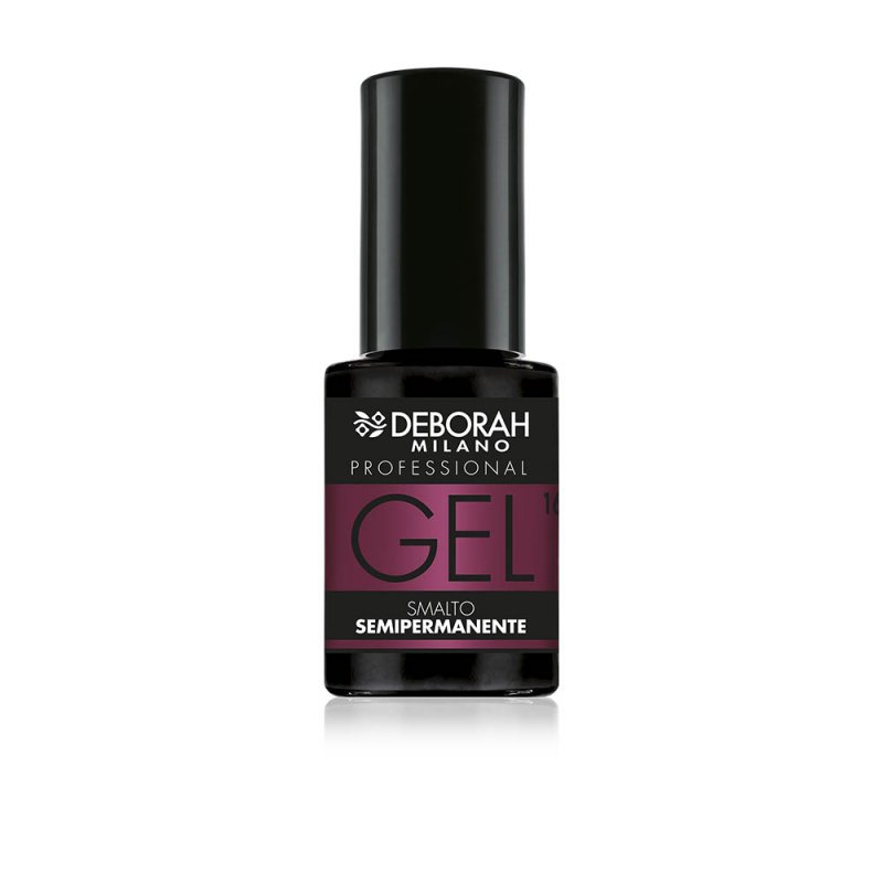 Deborah Milano Professional Semi-Permanent Gel Nail Polish Number 16 Dark Cyclamen Plumping Effect Long Lasting Intense