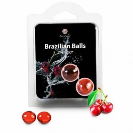 Brazilian Balls Cherry Orgasmic Foreplay Lubricant Flavoured Condom Safe