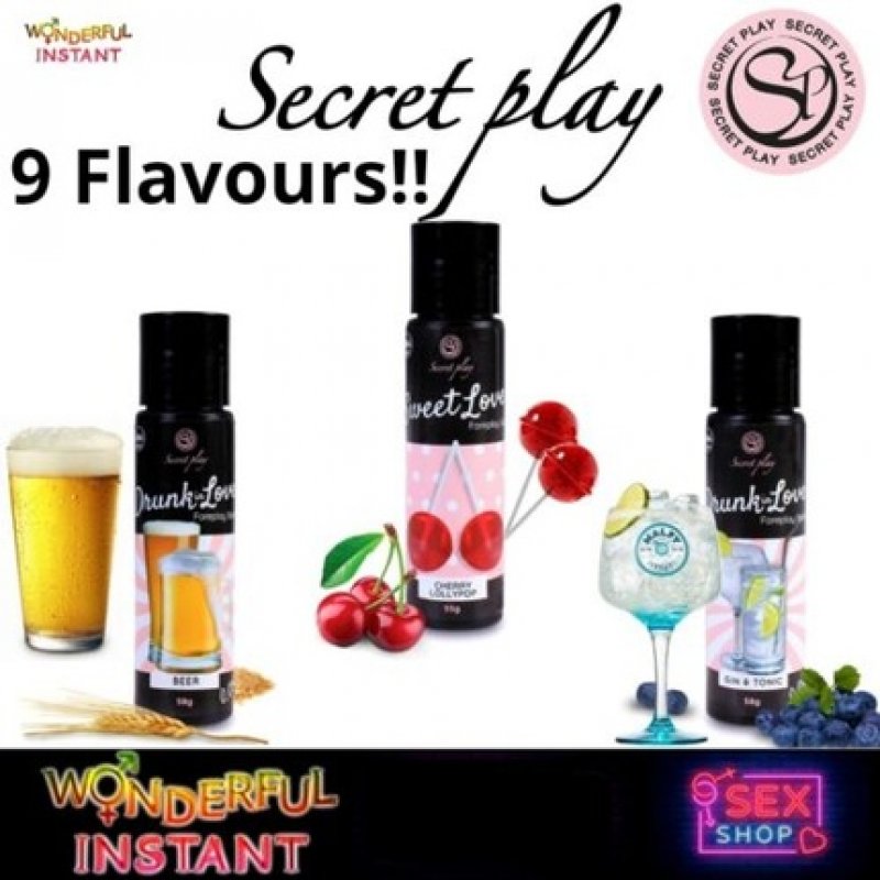 SECRET PLAY Flavored Lubricant 60ml for Oral Sex