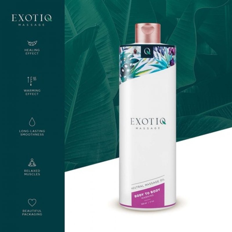 Exotiq Body to Body Warming Massage Oil 500ml