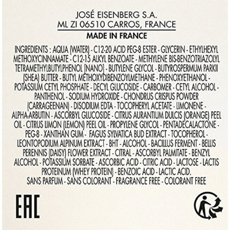 EISENBERG Pure White Cream for Hands and Nails 75ml