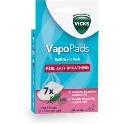 Vicks VapoPads Rosemary & Lavender Essential Oil Pads - Pack of 7