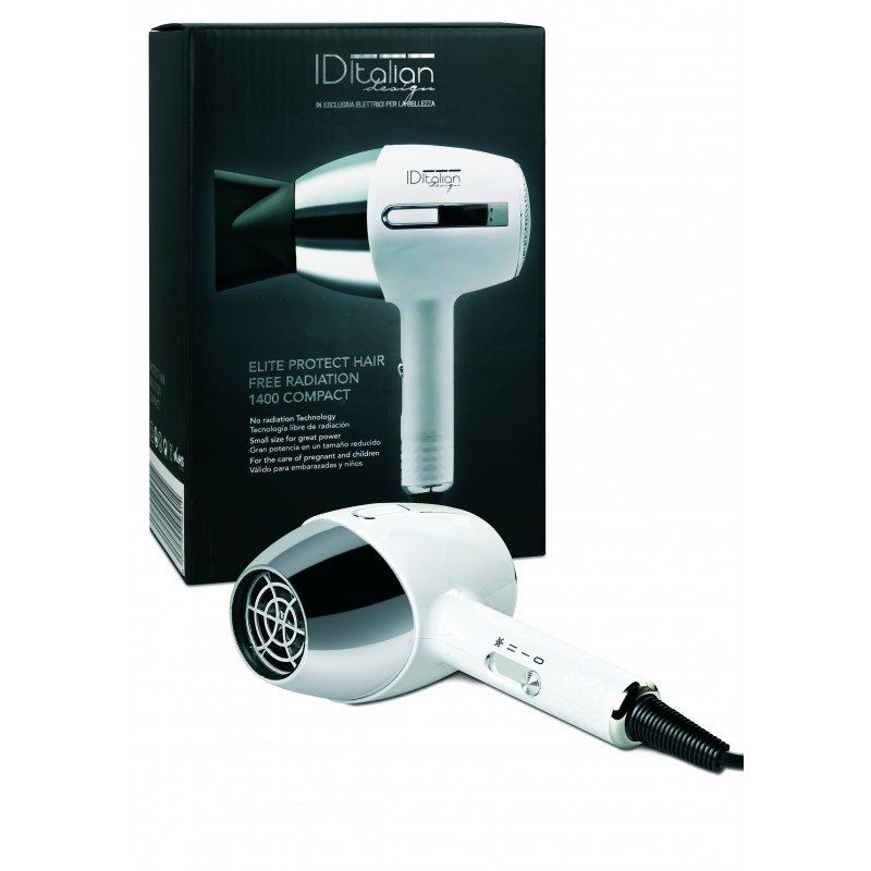 ID Italian IDEGTI1400 hair dryer 1400 W Silver, White
