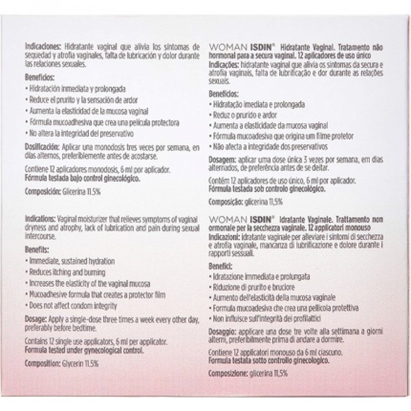 Isdin Velastisa Intim Vaginal Moisturizer 6ml - Pack of 12