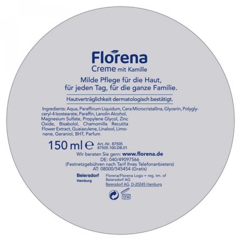 Florena Chamomile Cream 150ml