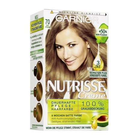 Garnier Nutrisse Permanent Hair Color with Nourishing Fruit Oils 070 Toffee Medium Blonde