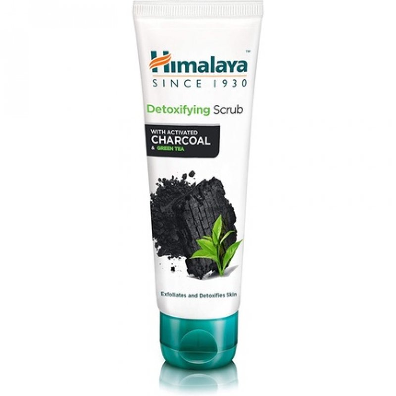 Himalaya Detoxifying Charcoal Face Scrub with Activated Charcoal and Green Tea 75ml
