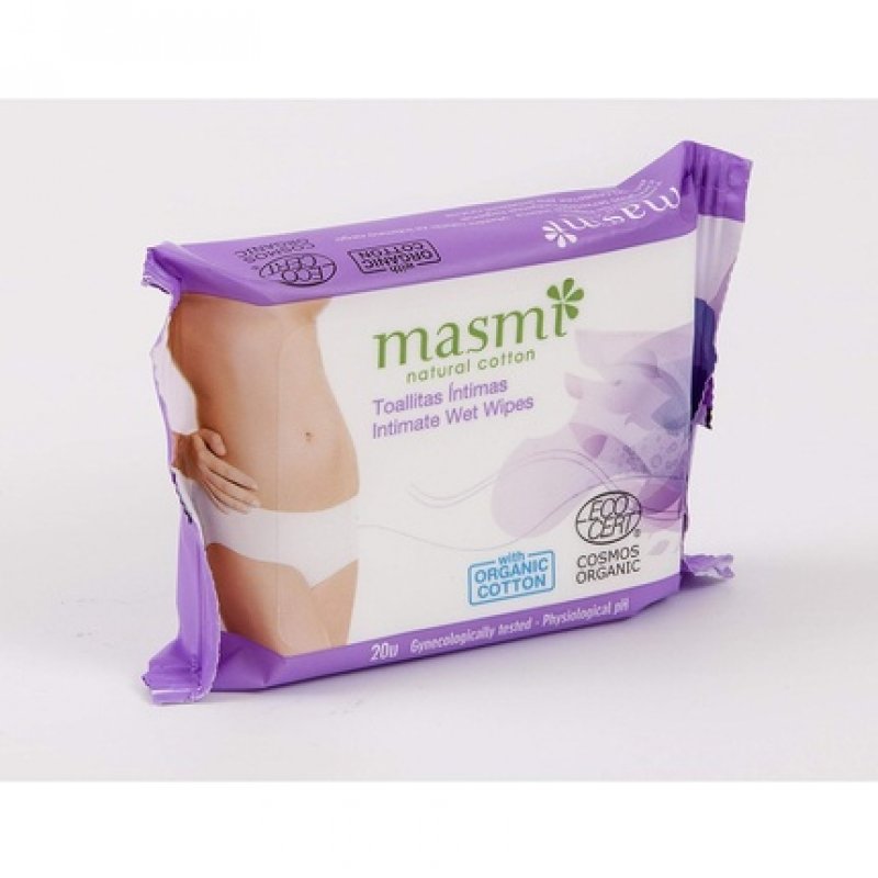 Organic Cotton Intimate Wipes 20 Pieces