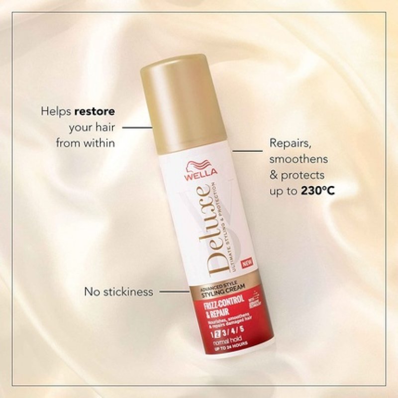 Wella Deluxe Frizz Control & Repair Styling Cream 100ml