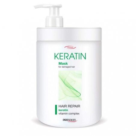 Prosalon Professional Keratin Hair Mask with Vitamin Complex for Dry, Damaged Hair - Hair Repair - 1000g