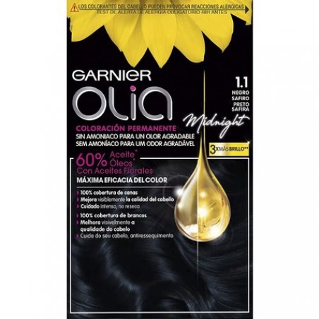 OLIA Permanent Hair Color 1.10 Black Sapphire