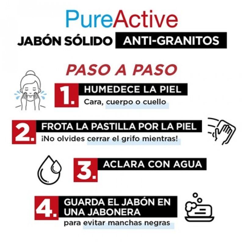 SKINACTIVE Pure Active Solid Soap with Charcoal 100g