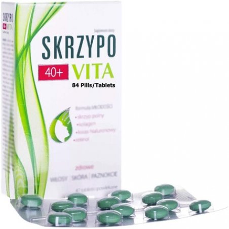 Polpharma Skrzypovita 40 Biotin Complex 84 Pills Tablets - Made in Poland