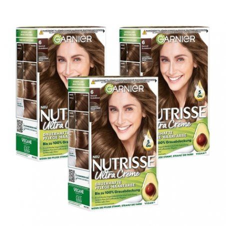 Garnier Nutrisse Permanent Hair Color with Nourishing Fruit Oils 060 Dark Blonde Caramel