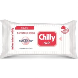 Chilly Bike Wipes Intimate Hygiene Wipes 100% Biodegradable Fabric pH 3.5 Clinically Tested - Pack of 12
