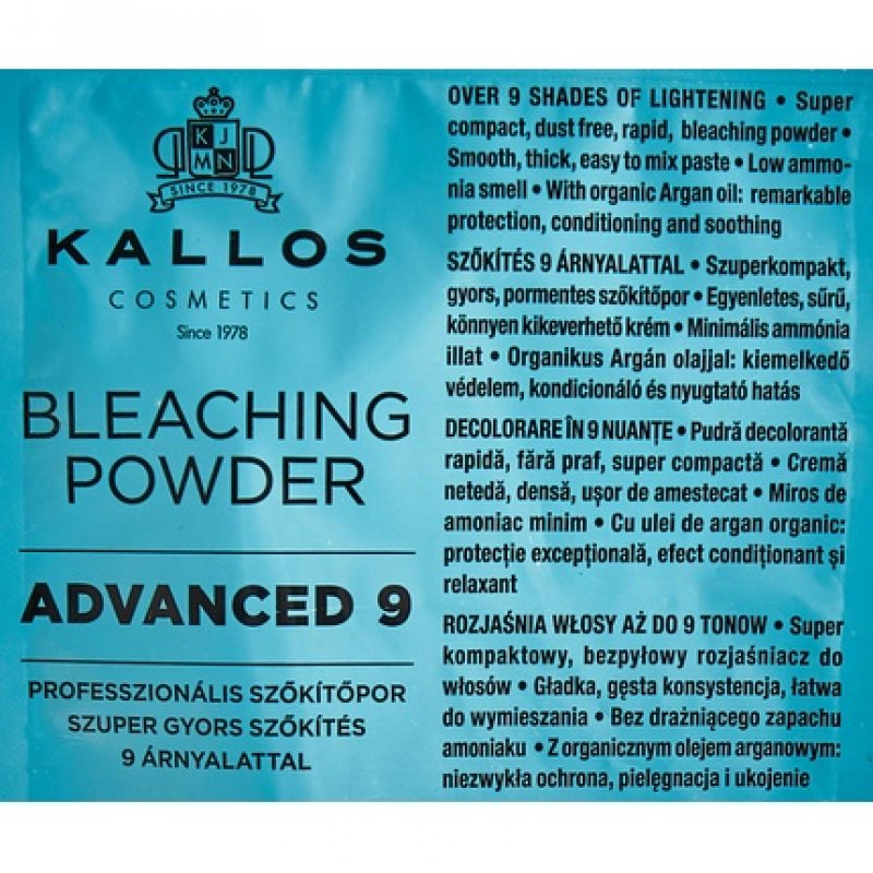 Kallos Kjmn Advanced 9 Professional Hair Lightener Sachet 35g