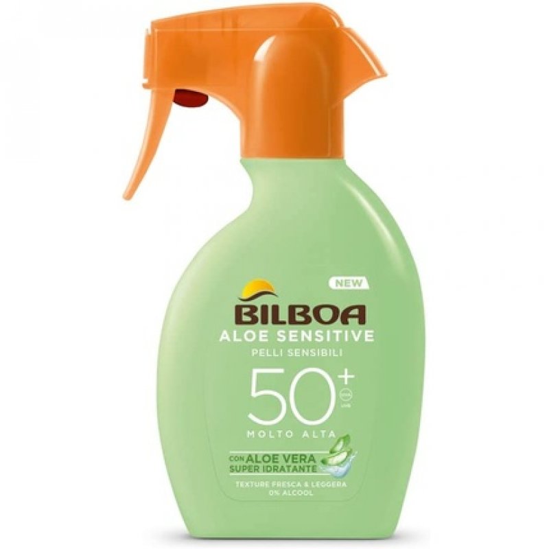 Bilboa Aloe Sensitive SPF50 High Protection Spray for Sensitive Skin 200ml