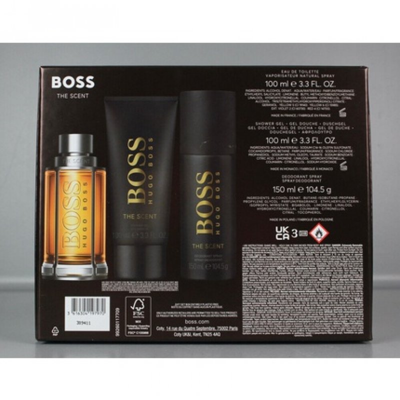 Hugo Boss The Scent Set Eau de Toilette 100ml Shower Gel 100ml Deospray 150ml
