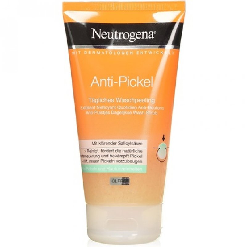 Neutrogena Anti-Pimple Face Cleanser Daily Exfoliating with Salicylic Acid for Blemish-Prone Skin Oil-Free 150ml