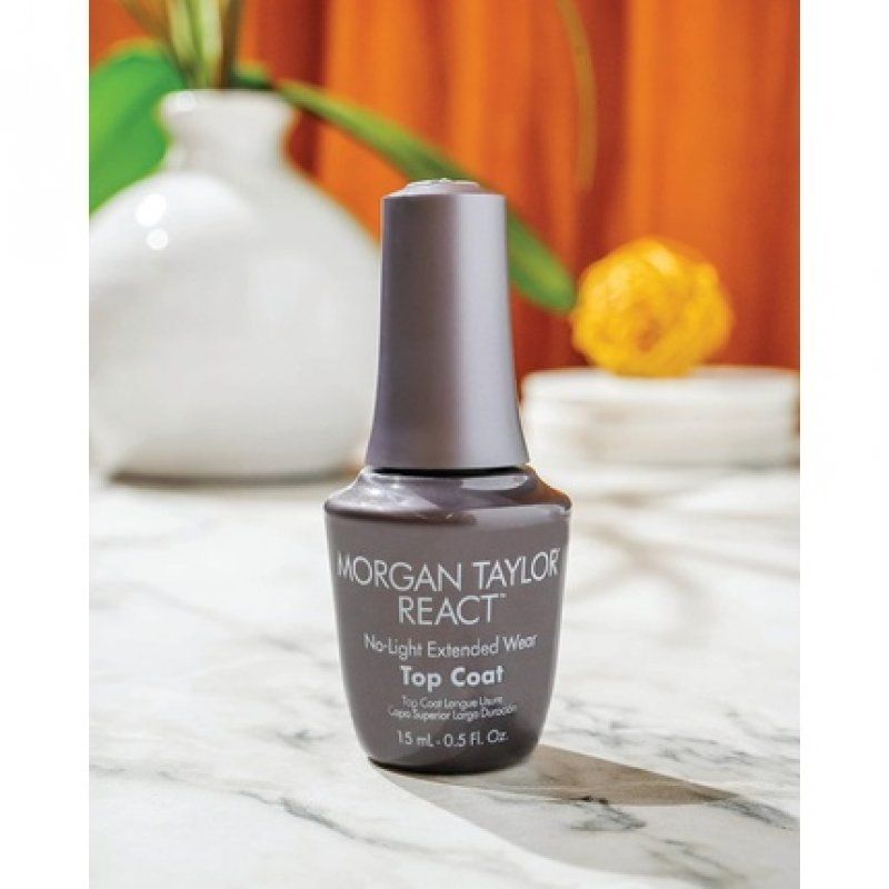 Morgan Taylor React Nail Polish Top Coat 0.5 oz