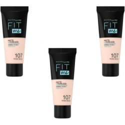 Maybelline New York Fit Me Matte & Poreless Foundation 107 Rose Beige 30ml
