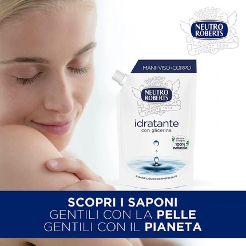 Neutro Roberts Ecopouch Moisturizing Liquid Soap with Glycerin 400ml Bottle