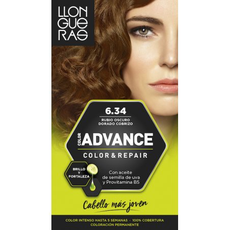 Llongueras Color Advance 6.34 Dark Golden Copper Blond