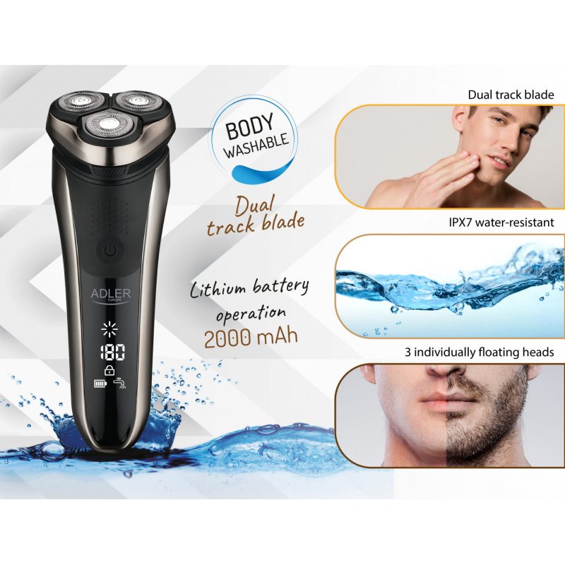 Adler AD 2933 Electric Shaver Black