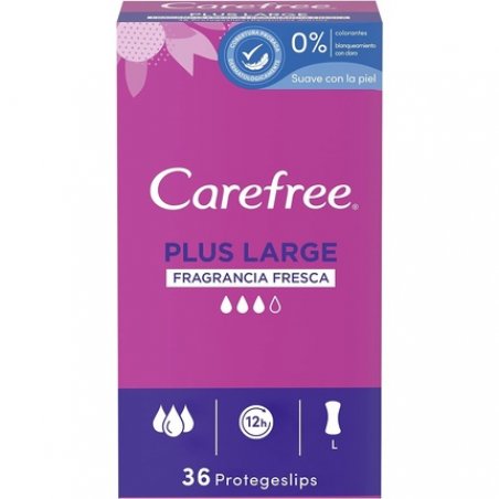 Carefree Plus Large Fresh 36 Count 140g