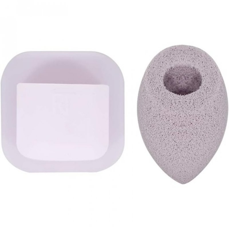 Real Techniques Exfoliating Miracle Cleansing Sponge and Sponge Holder Duo