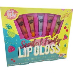 Girls Scented Fruity Lip Gloss Gift Set Children's Beauty Makeup Kit