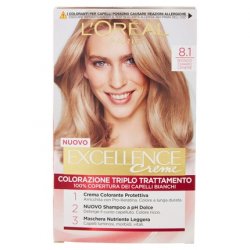 L'Oréal Paris Excellence Creme Triple Treatment Hair Color 8.1 Light Ash Blonde