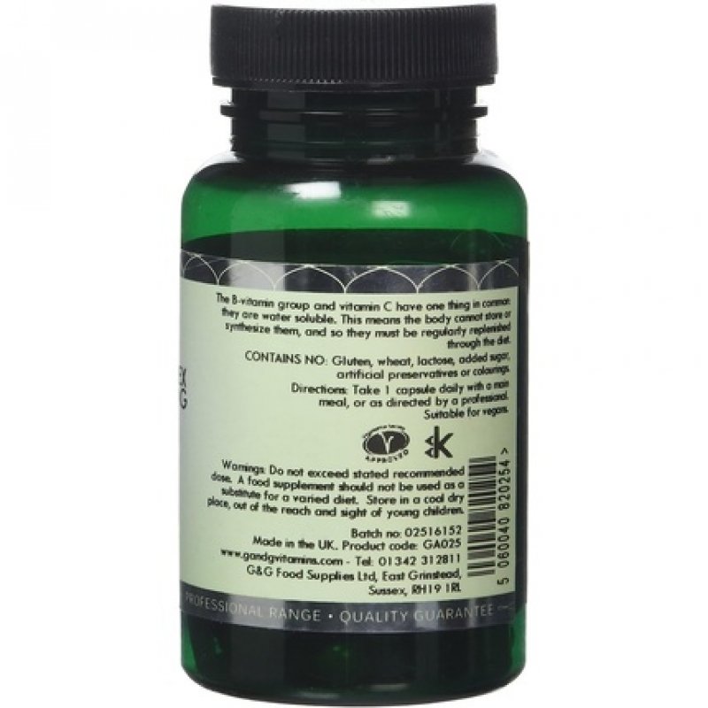 G&G Vitamins Vitamin B Complex and Vitamin C 60 Vegan Capsules