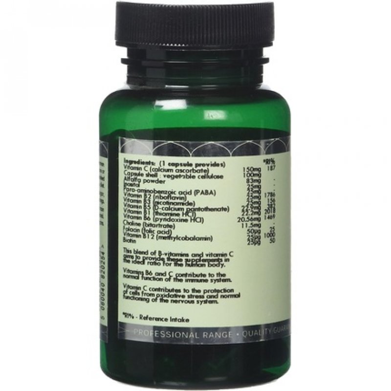 G&G Vitamins Vitamin B Complex and Vitamin C 60 Vegan Capsules