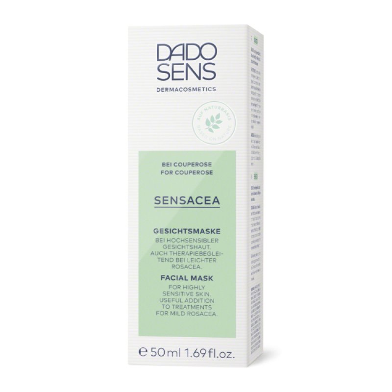 Dado Sens Sensacea Face Mask 50ml - Mild Mask for Hypersensitive Skin with Tendency to Couperose and Early Signs of