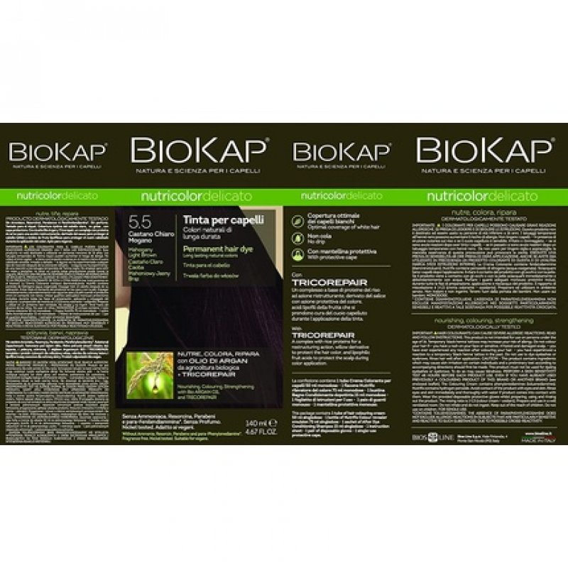 Bios Line Biokap Nutricolor Delicate 5.50 Mahogany Brown