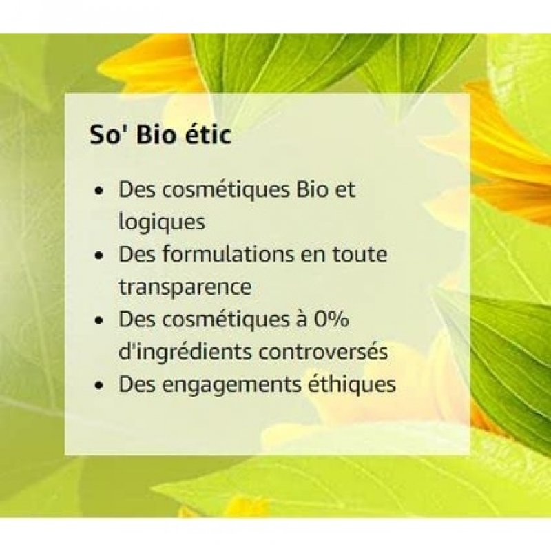 So'Bio étic Organic Cedar Men's Shower Gel 3 in 1 Toning - Face, Body and Hair - 200ml