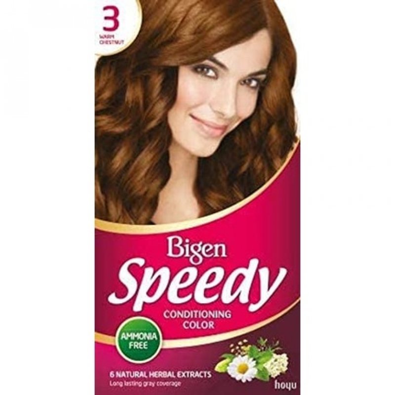 Bigen Speedy Conditioning Colour with Natural Herbal Extracts Warm Chestnut No. 3