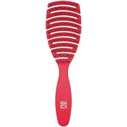 TB Tools for Beauty ILU My Happy Color Detangling Hairbrush for Wet and Dry Hair Red