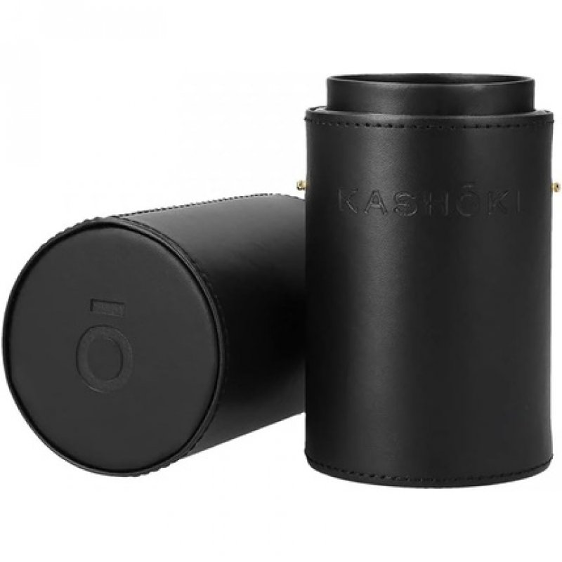 T4B KASHOKI Makeup Brush Cylinder Case for Home or Travel - Holds 10 to 18 Cosmetic Brushes - Environmentally Friendly