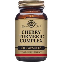 Solgar Cherry Turmeric Complex Vegetable Capsules - Antioxidant and Anti-Inflammatory Properties - For Daily Wellbeing