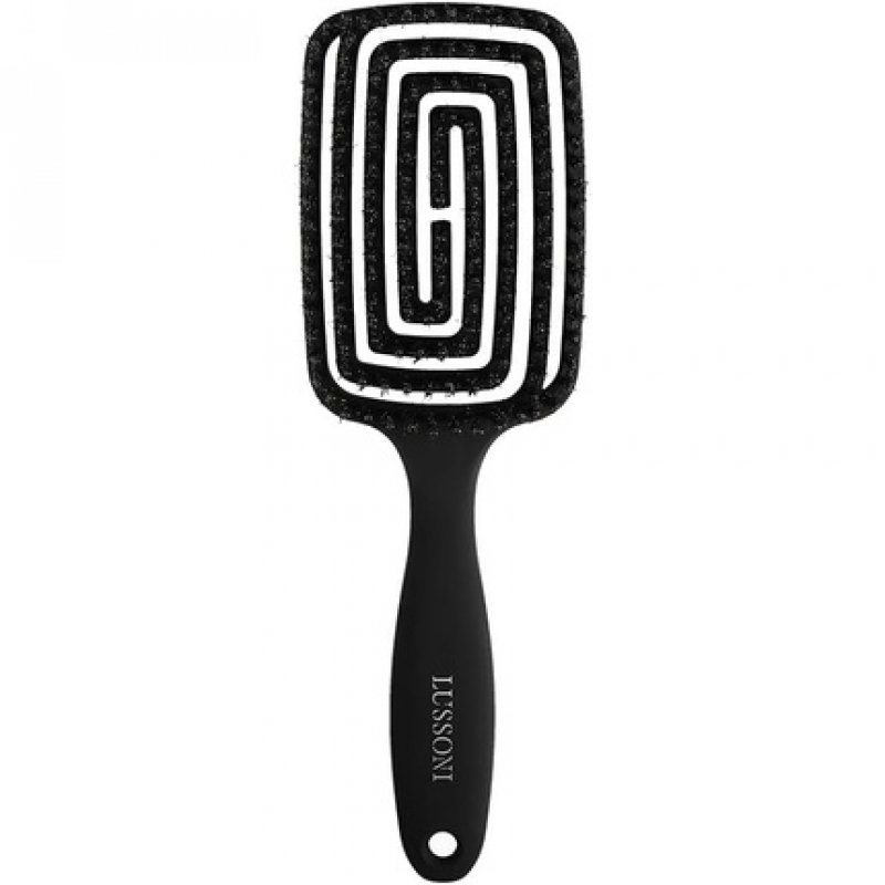 TB Tools for Beauty Lussoni Labyrinth Flexible Hairbrush for Detangling Wet and Dry Hair Synthetic Bristle Anti-Static