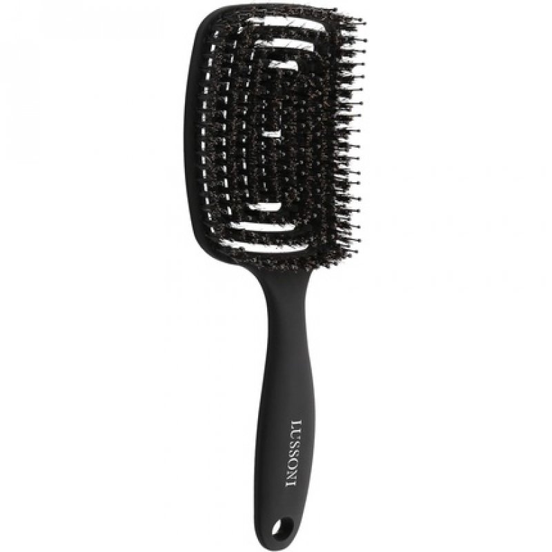 TB Tools for Beauty Lussoni Labyrinth Flexible Hairbrush for Detangling Wet and Dry Hair Synthetic Bristle Anti-Static