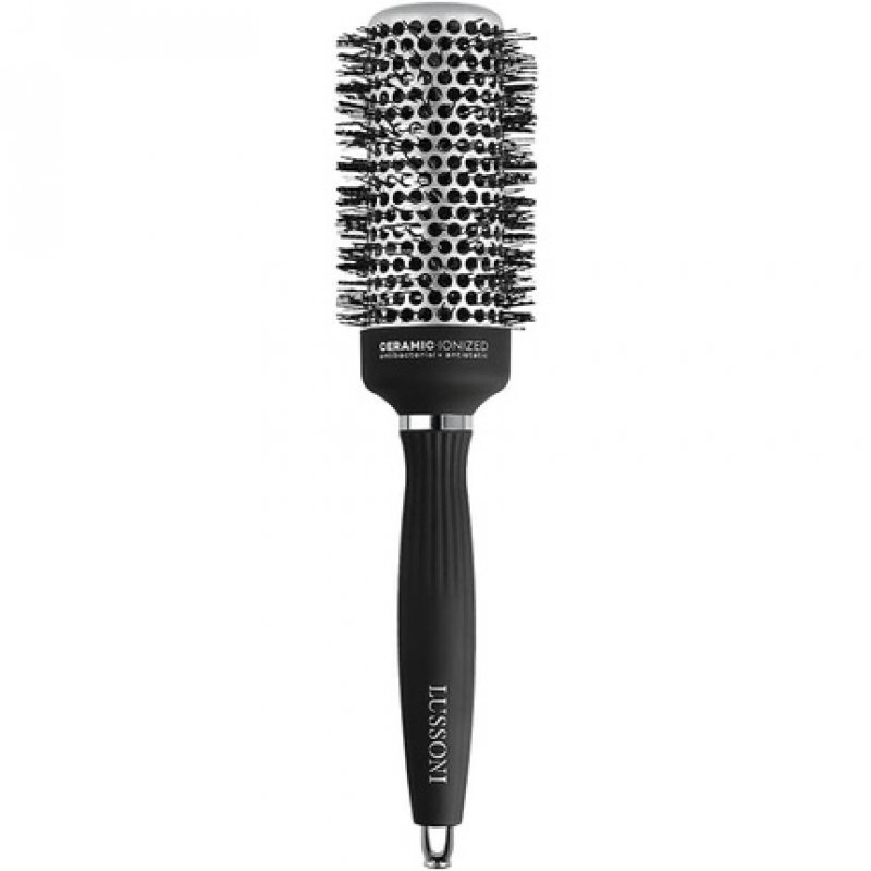 T4B LUSSONI Professional Antistatic Styling Brush with Textured Bristles Black 43mm