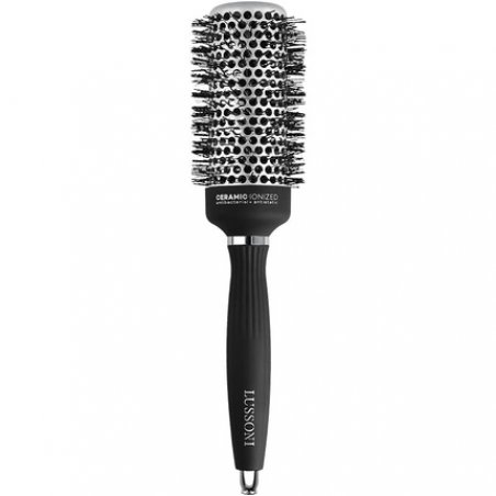 T4B LUSSONI Professional Antistatic Styling Brush with Textured Bristles Black 43mm