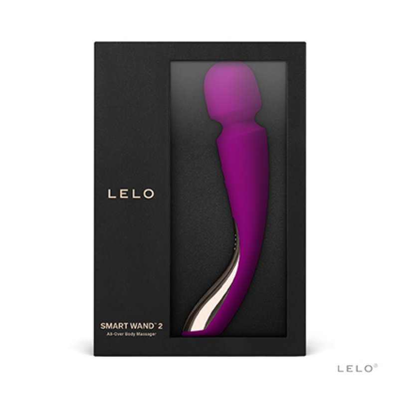 LELO SMART WAND 2 Waterproof Body Massager Size M Deep Rose