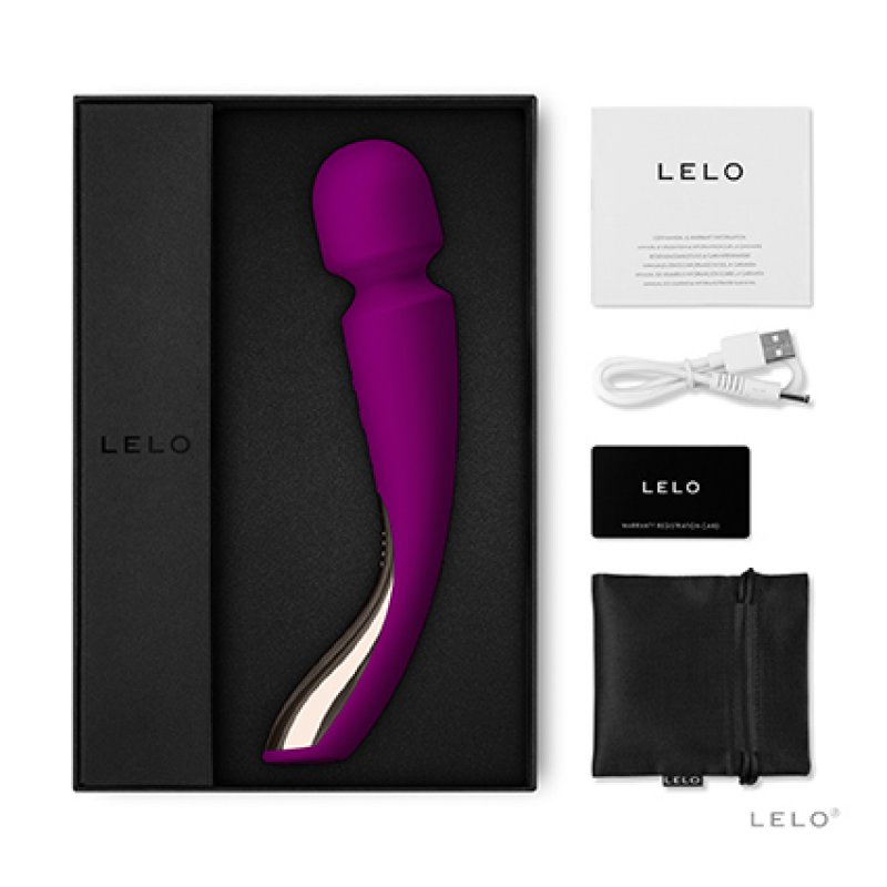 LELO SMART WAND 2 Waterproof Body Massager Size M Deep Rose