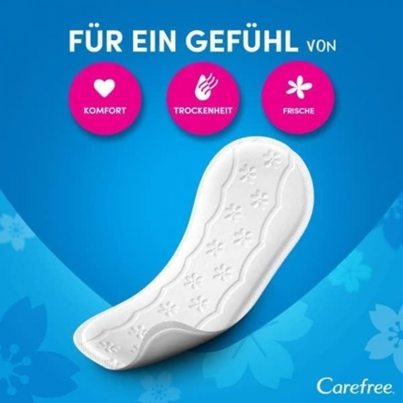 Carefree Cotton Feel Normal Panty Liners with Fresh Scent 56 Pieces